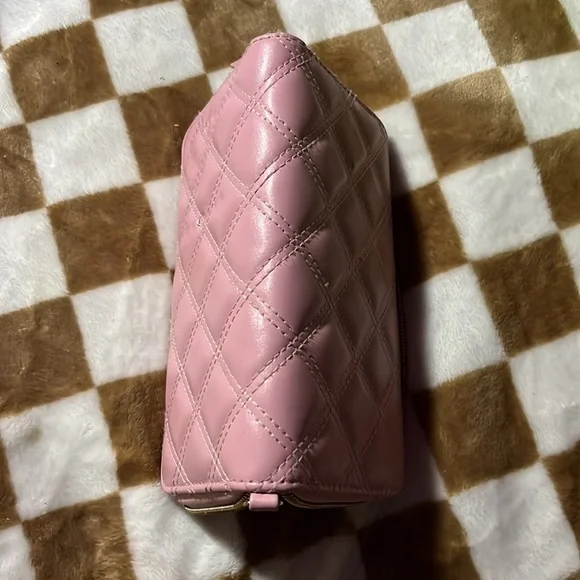 Pink hand wallet. Diamond pattern. Perfect shape. - Picture 3 of 4